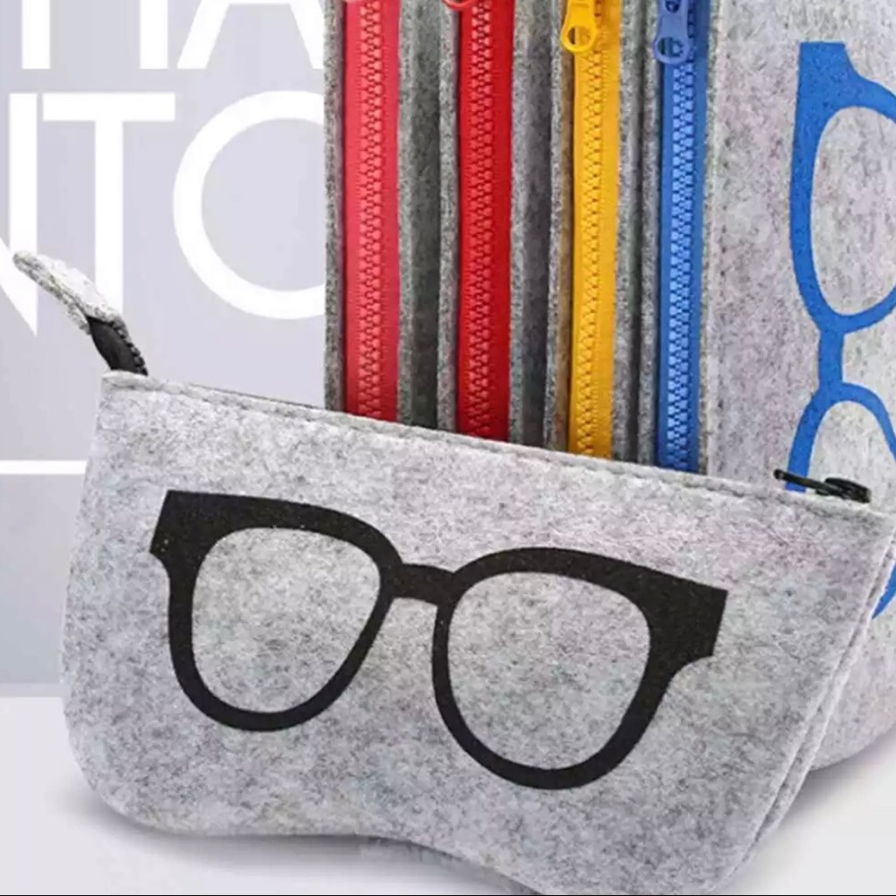Cute Felted Sunglass Case, Large